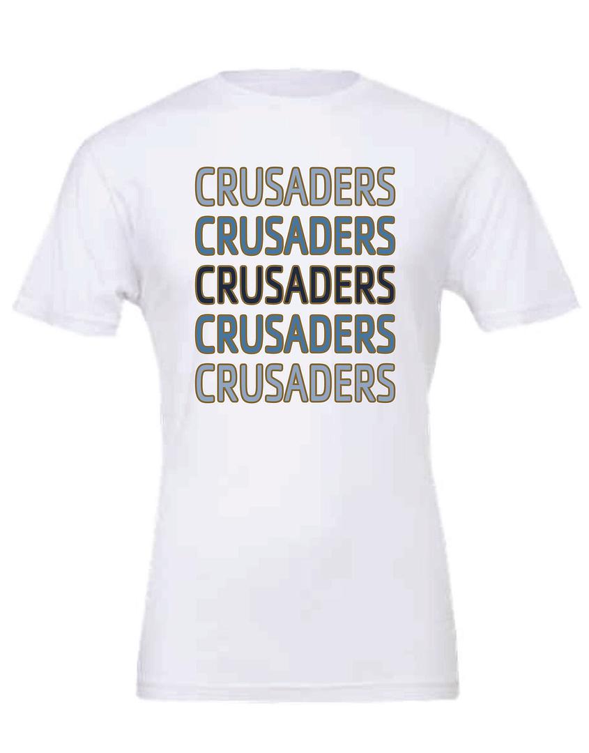 #64A - Crusaders Repeat T-Shirt (White)