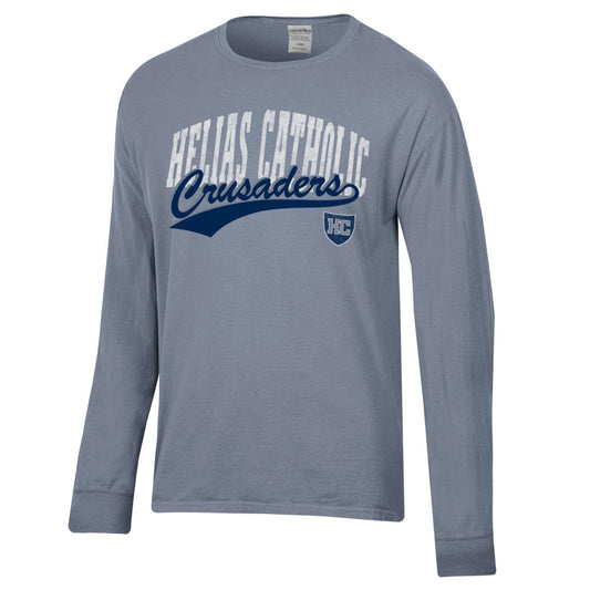 HC Crusaders Script w/ Shield Long-Sleeve T-Shirt