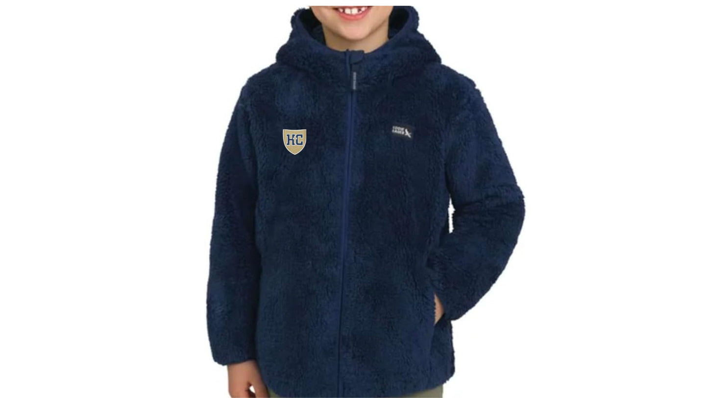Eddie Bauer YOUTH Plush Full Zip Jacket w/ Hood