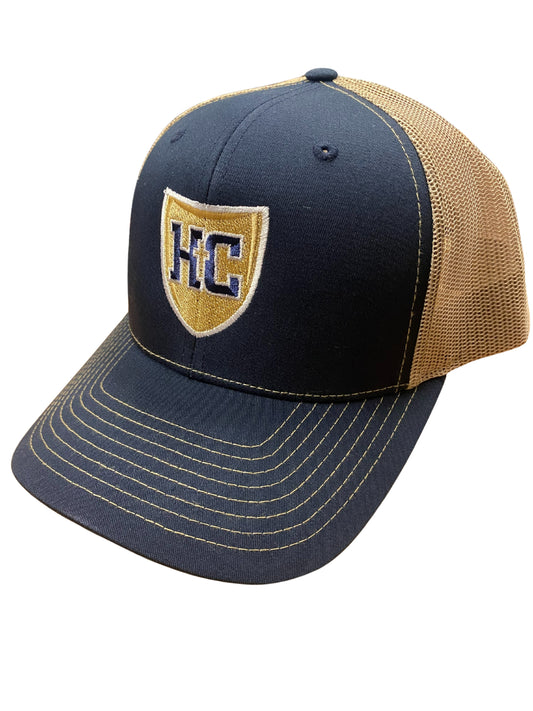 Richardson Navy/Khaki HC Shield Trucker Cap