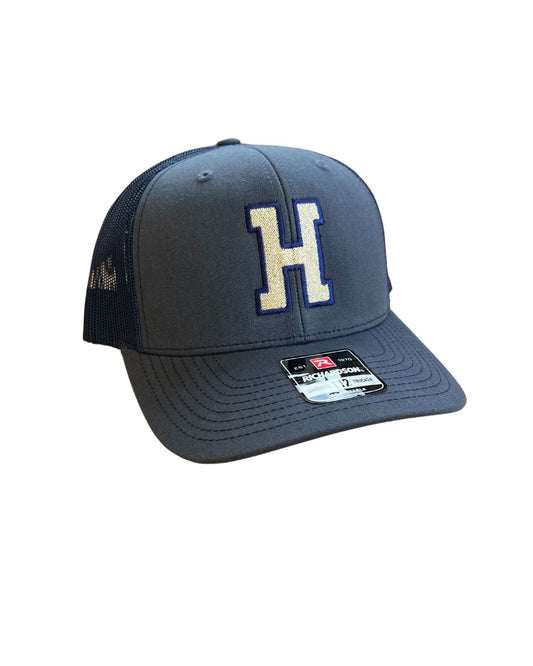 Richardson Navy/Charcoal H Trucker Cap