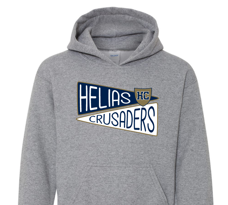 Youth Hoodie - Helias Crusaders w/ Shield