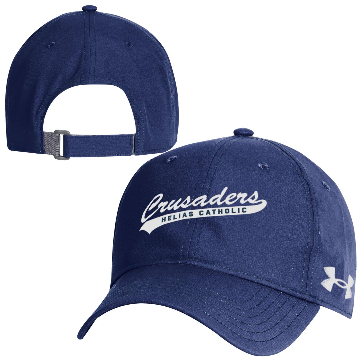 UA Adjustable Performance Academy Cap - Diagonal Script